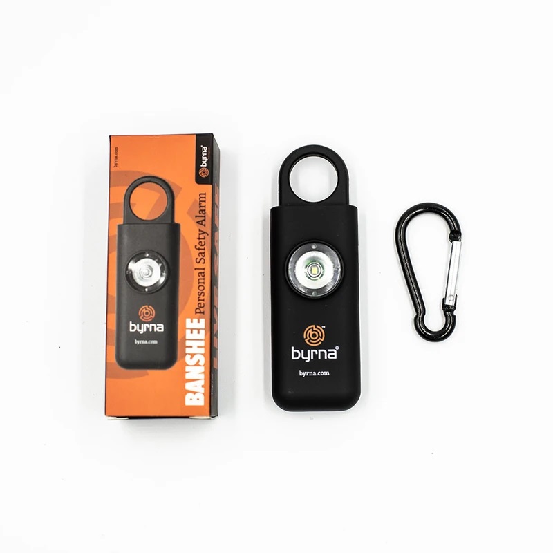 Byrna Banshee personal safety alarm with carabiner