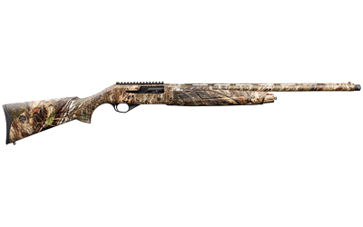 Camouflage hunting shotgun side view