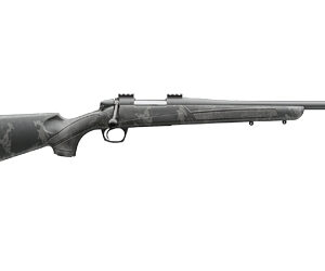 Black bolt-action hunting rifle side view
