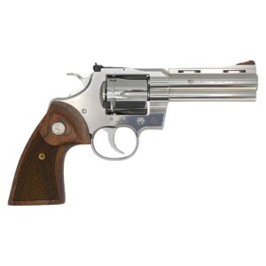 Colt Python Handgun .357 Mag 6rd Capacity 5" Barrel Stainless Finish Walnut Target Wood Grips CA Compliant