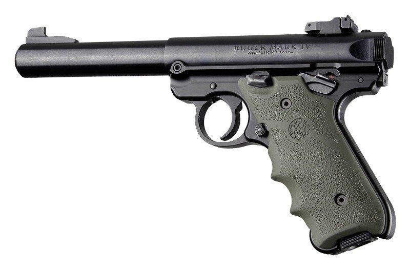 Ruger MKIV Rubber Grip with Finger Grooves OD Green