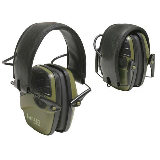 Howard Leight Impact Sport Electronic Earmuff 22dB Olive Green