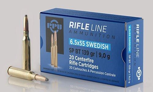 PPU Rifle Ammunition 7.5mm x 55 Swiss 174 gr FMJ-BT 2525 fps 20/ct