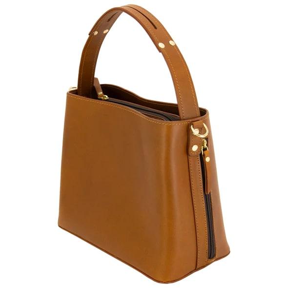 Rugged Rare S&W Bucket Bag Concealed Carry Purse Tan