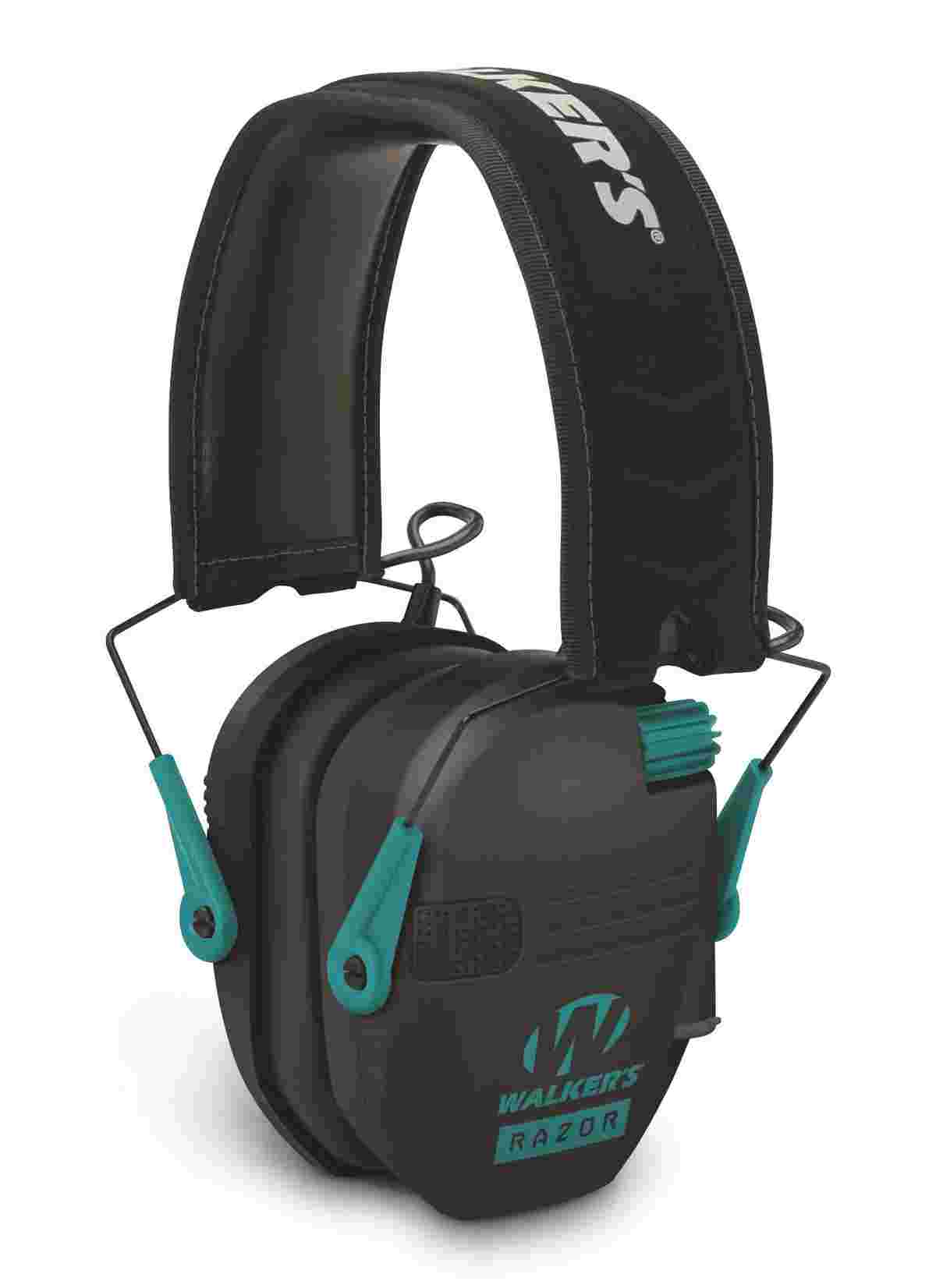 Walker's Razor Series Slim Shooter Folding Electronic Muff - Teal