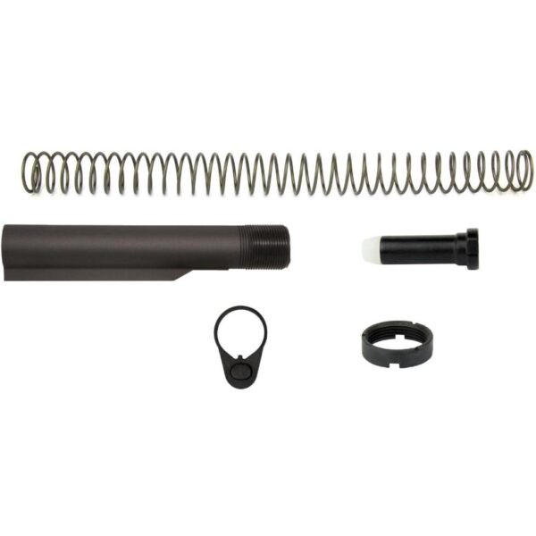 Rifle buffer tube kit with spring and accessories