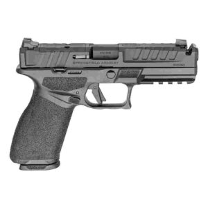 Black handgun side view