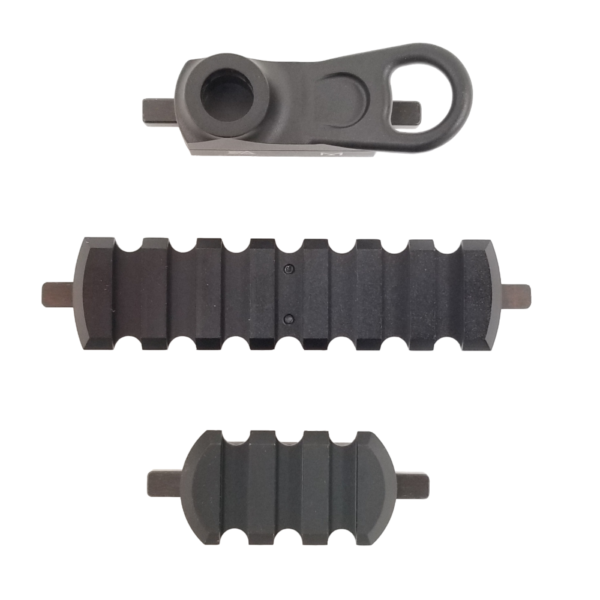 Black rail mounting accessories for tactical equipment