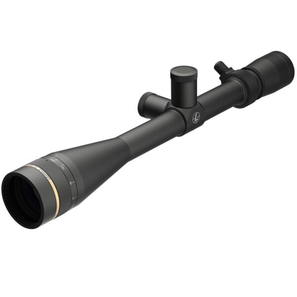 Rifle scope with adjustable knobs and lens