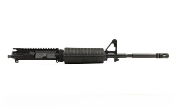 Rifle barrel assembly on white background