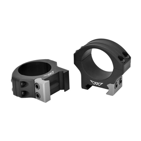 Precision scope mount rings for rifles