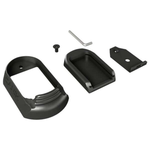 Gun magazine extension parts with tool included.