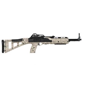 Camouflage rifle with dollar bill pattern