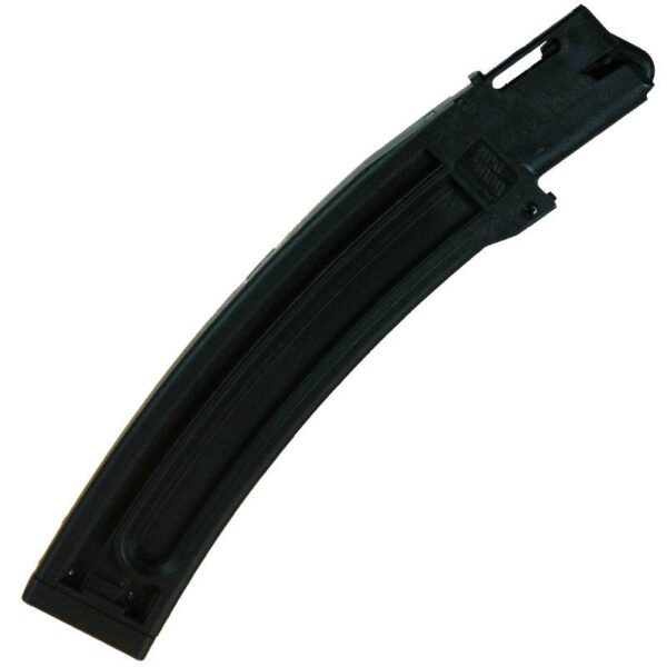 Gun magazine on white background