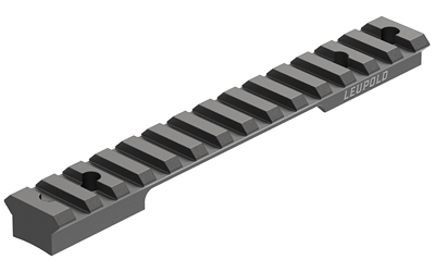 Leupold tactical scope mount rail, black aluminum.