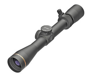Black rifle scope with adjustment knobs
