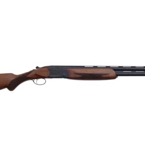 Double-barrel shotgun on white background
