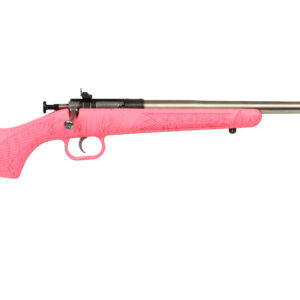 Pink rifle with silver barrel