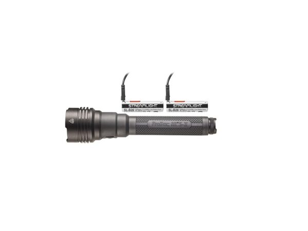 Tactical flashlight with two rechargeable batteries