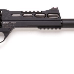 Rhino 120 DS revolver with silencer.
