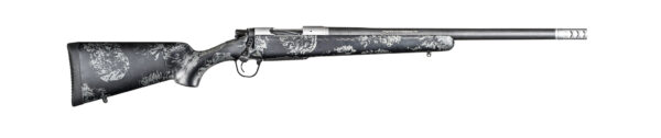 Black patterned hunting rifle side view