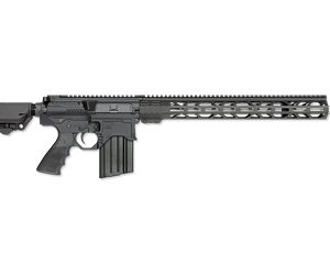 AR-15 style semi-automatic rifle, side view.