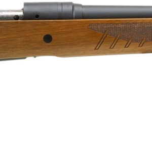 Wooden hunting rifle, side view