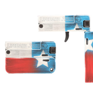 Lifecard .22LR pocket pistol, Texas flag design.