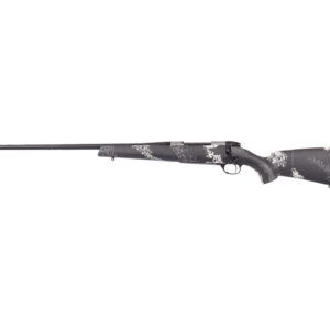 Bolt-action hunting rifle with camouflage design