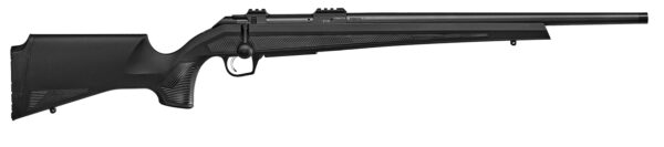 CZ-USA 07407 CZ 600 Alpha Full Size 6.5 PRC 3+1 24" Black Steel Threaded Barrel, Black Aluminum Receiver, Picatinny Rail, Black Fixed Soft Touch Stock, Right Hand