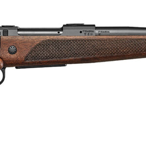CZ-USA 07302 CZ 600 Lux Full Size 308 Win 4+1 20" Black Light Threaded Barrel, Black Drilled & Tapped Steel Receiver, Walnut Bavarian Style Stock, Right Hand