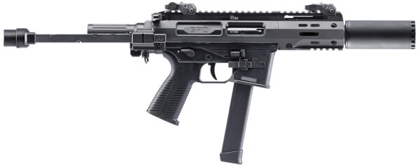 B&T Firearms 500003SDGTB SPC9 SD 9mm Luger 33+1 4.50" with RBS Suppressor, Black, Tele Brace Adapter, Polymer Grip (Glock Mag Compatible)