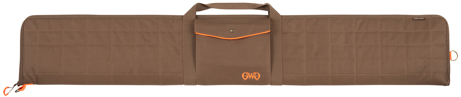 Allen 1104-52 Highland Shotgun Case 52" Brown Quilted Polyester Exterior, Front Flap Pocket w/Magnetic Closure, Lockable Zipper