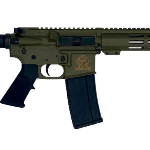 Great Lakes Firearms GL15223SSPODG AR-15 Pistol 223 Wylde 30+1 7.50" Stainless Barrel, OD Green Rec, 7" M-LOK Handguard, Buffer Tube (No Brace), Black A2 Grip