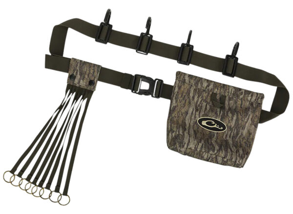 Drake Waterfowl DA2200006 Ultimate Timber Strap  Mossy Oak Bottomland 72" Adj. Strap 4 Hooks/8 Slip Ring Game Straps Shell Pouch
