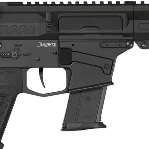 CMMG 57A340FAB Banshee MK57 5.7x28mm 20 8" Black Nitride Medium Taper Threaded Barrel, EML 7" M-LOK Handguards, Black Armor Cerakote Aluminum Picatinny Rail Receiver, CMMG Zeroed Grips
