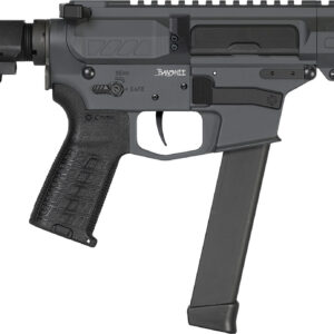 CMMG 99A890FSG Banshee MKGS 9mm Luger 33+1 5" Black Nitride Medium Taper Threaded Barrel, EML 4" M-LOK Handguards, Sniper Gray Cerakote Aluminum Picatinny Rail Receiver, CMMG Zeroed Grips