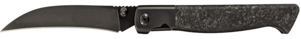Cold Steel CSFL39SHB Spectre Hawksbill 3.80" Folding Talon Point Plain Black Matte PVD CPM 20V SS Blade, Forged Carbon Fiber Handle