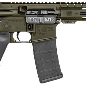 Diamondback DB1916K101 DB15  5.56 NATO 30+1 10" OD Green Cerakote Heavy Barrel 9" M-LOK Handguard 7075-T6 Aluminum SBA3 Brace Magpul MOE Grip