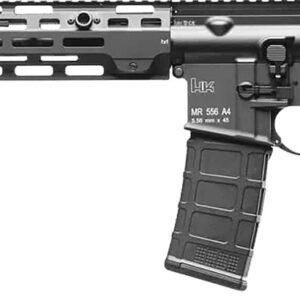 HK 81000827 MR556 A4 5.56x45mm 30+1 16.50" Black Threaded Barrel, Black Picatinny Rail, M-LOK Handguard, 6 Position Black Synthetic Stock, Ambidextrous