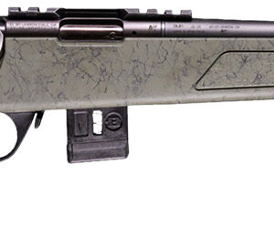 Bergara Rifles BMR012 BMR X Carbon Fiber 17 HMR 10+1 18" Black Carbon Fiber Threaded Barrel, Black Cerakote Picatinny Rail Receiver, Adj LOP Black w/Green Webbing Synthetic Stock