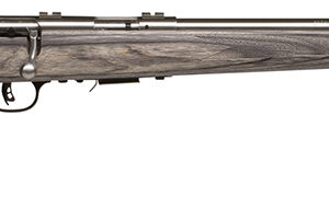 Savage Arms 96705 93R17 BVSS Full Size 17 HMR 5+1 21" Satin Stainless Steel Button-Rifled Heavy Barrel, Satin Stainless Steel Receiver, Gray Laminate Stock, Right Hand