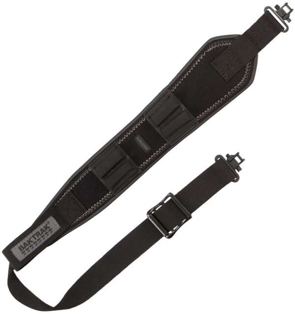 Allen 8385 Bullet  Rifle/Shotgun Sling w/Swivels Black Nylon Webbing w/BakTrak Grip Panel Back, Adjustable Length 28" to 35", 3" Wide