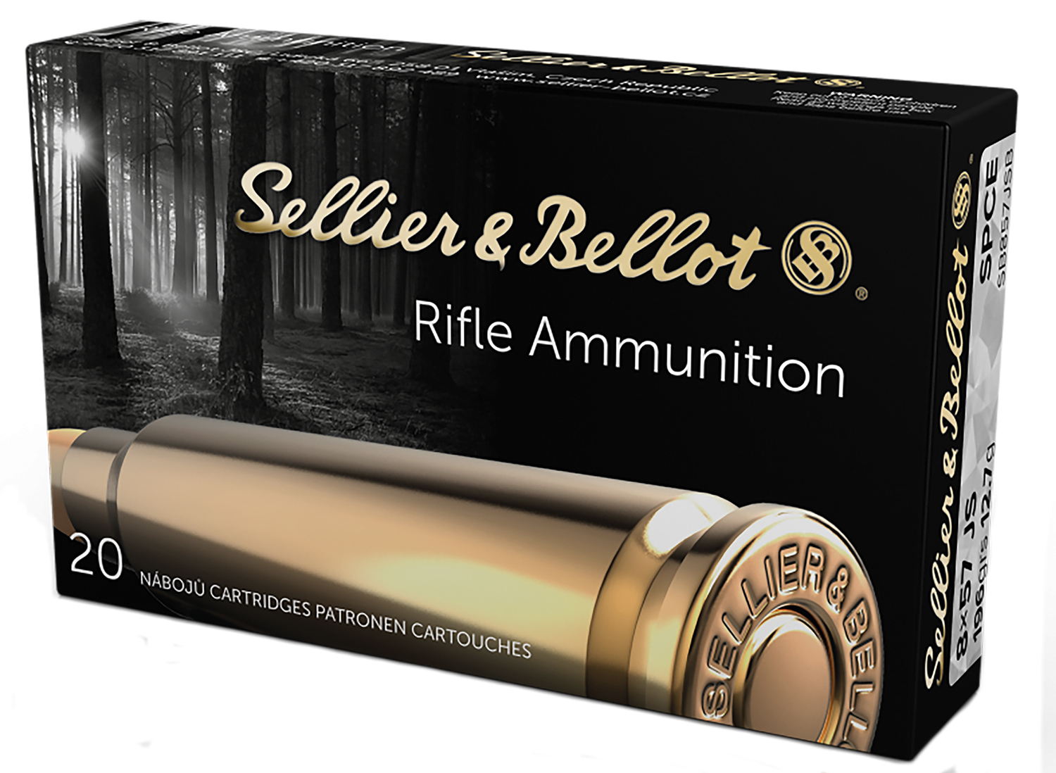 Sellier & Bellot SB857JSB Rifle  8x57JS 196gr Soft Point Cut Through Edge 20 Per Box/20 Case