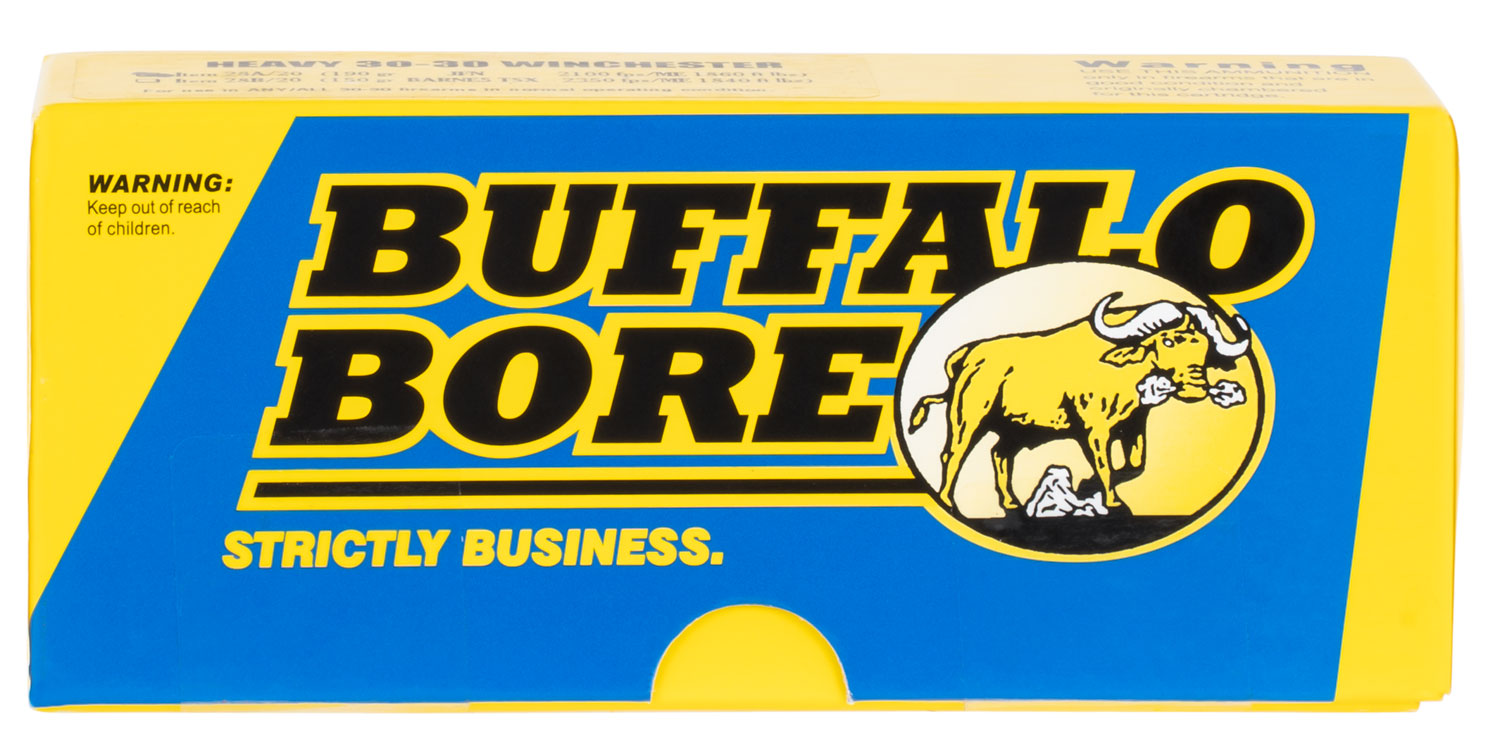 Buffalo Bore Ammunition 41A20 Premium Supercharged Strictly Business 358Win 225gr Spitzer Boat Tail 20 Per Box/12 Case
