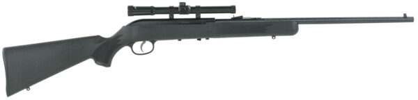 Savage Arms 40061 64 FLXP 22 LR Caliber with 10+1 Capacity, 21" Barrel, Matte Blued Metal Finish & Matte Black Synthetic Stock Left Hand (Full Size) Includes 4x15mm Scope