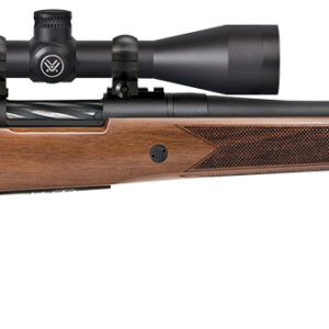 Mossberg 28028 Patriot  6.5 Creedmoor Caliber with 5+1 Capacity, 22" Fluted Barrel, Matte Blued Metal Finish & Walnut Stock Right Hand (Full Size) Includes Vortex Crossfire II 3-9x40mm Scope