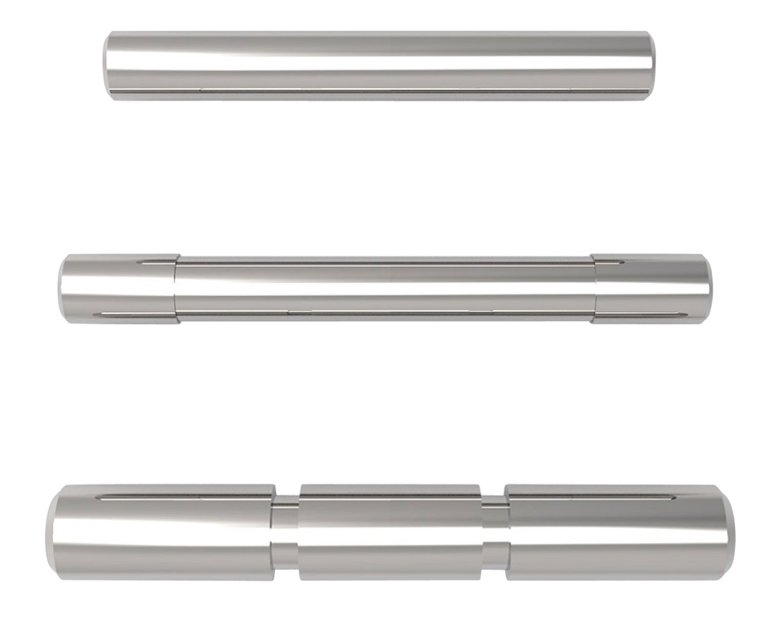 Cross Armory CRGPSSV 3 Pin Set  Compatible w/ Glock Gen1-3 Silver Steel