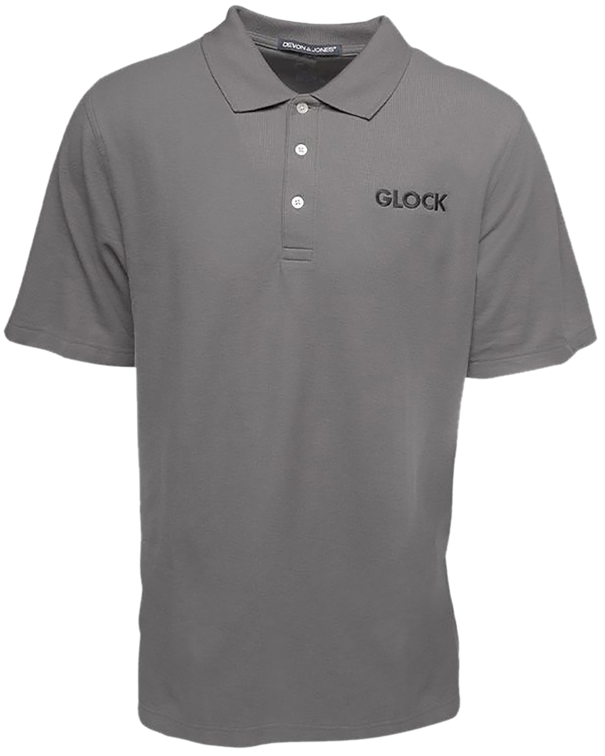 Glock AP95877 Classic Polo  Gray Cotton Short Sleeve XL