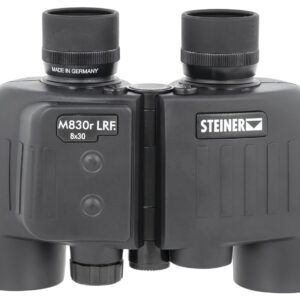 Steiner 2680 M830r Laser Rangefinder 8x 30mm Mil Radian Ranging Reticle, Floating Prism Auto Focus, Black Makrolon w/Rubber Armor